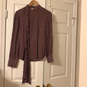 Zara tie neck top
